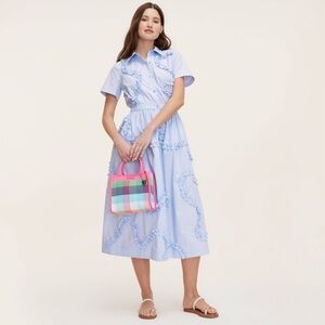 NWT Target x Kate Spade Ribbon Short Sleeve Midi Shirtdress size S